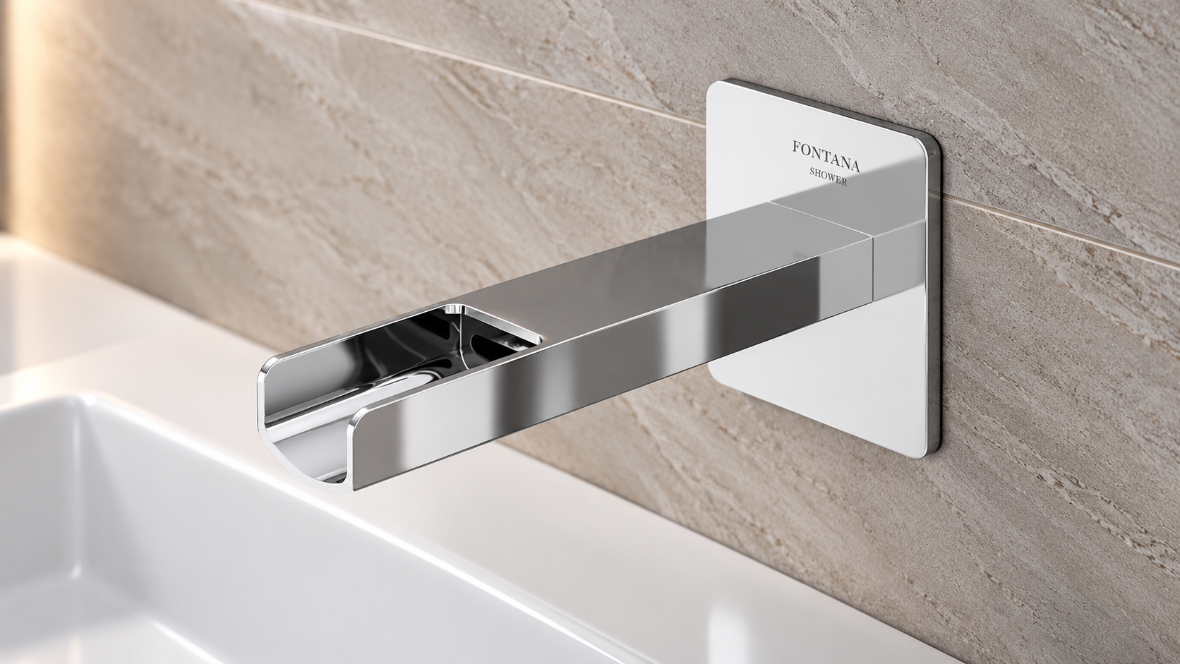 Matte black wall-mounted infrared sensor faucet showing circular wall plate and separate sensor element